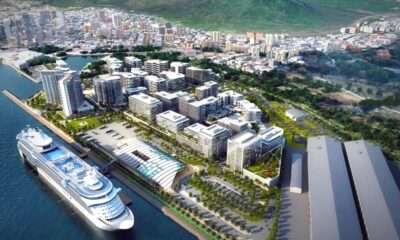Construction of Port Louis cruise terminal progressing