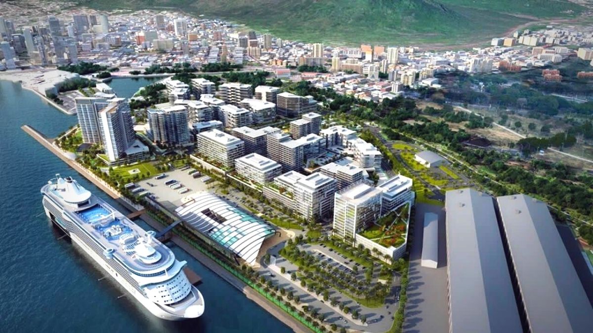 Construction of Port Louis cruise terminal progressing