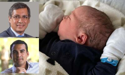 Opposition Leader Xavier-Luc Duval is officially a grandfather