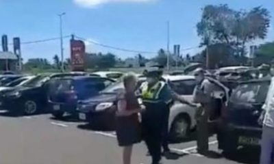 South African faces wrath after assault on police woman