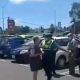 South African faces wrath after assault on police woman