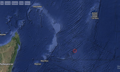 4.9 magnitude earthquake detected off coast Rodrigues