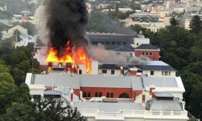 Major blaze ravages South Africa’s historic Parliament complex