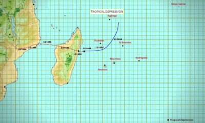 Tropical depression born near St Brandon, heading towards Madagascar