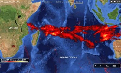 Toxic cloud spewed by Hunga Tonga volcano reaches Indian Ocean