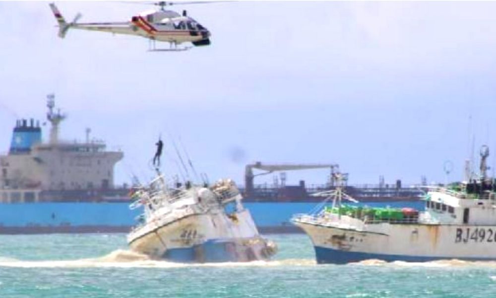 It's now three ships stuck on the reefs off coast Pointe aux Sables