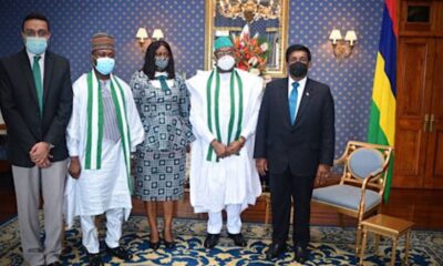 Nigerian High Commissioner Designate presents credentials to President Roopun