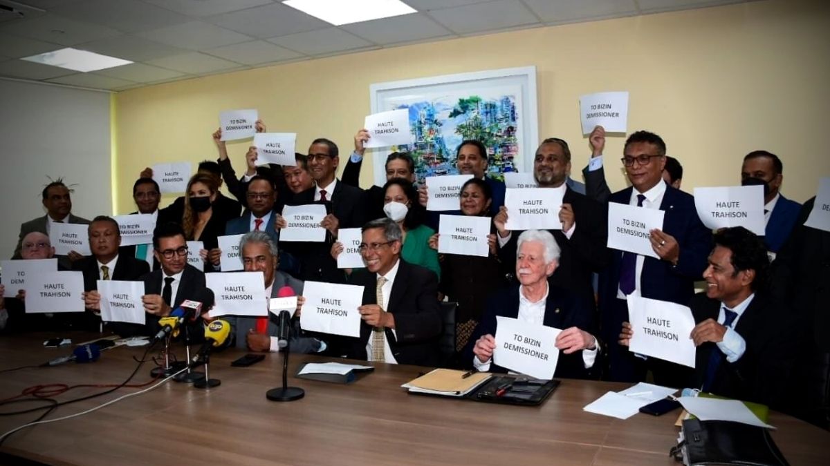 All Mauritius opposition MPs suspended over PM's alleged 'High Treason'