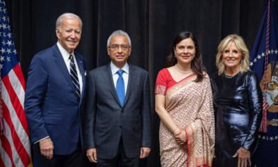 The Jugnauth couple attends US President's reception