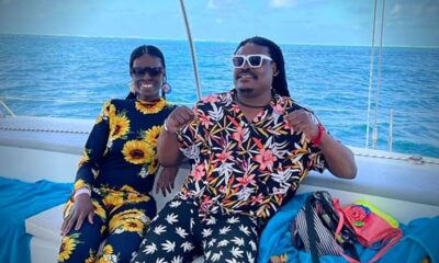 Rasta the Artist and his wife on vacation in Mauritius