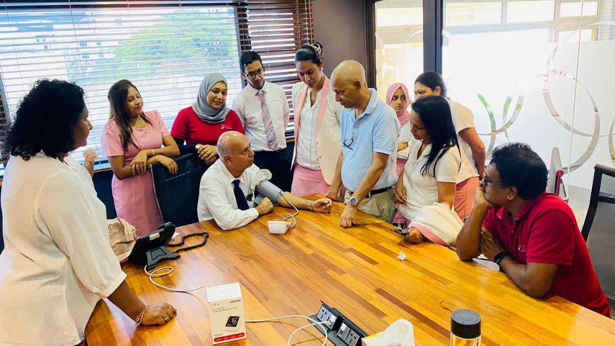 Mauritius Insurer equips 25 branches, agencies with blood pressure monitors