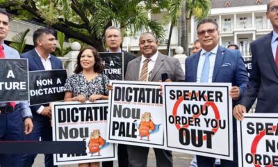 Opposition MPs Protest Outside Parliament, Express Dissatisfaction with Speaker