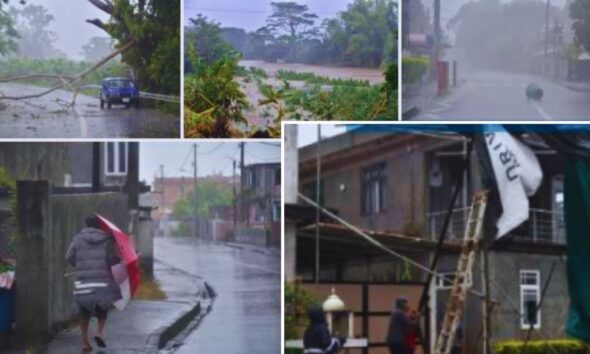 Cyclonic Heavy Rains Hit Mauritius