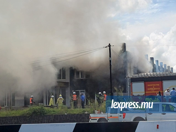Firefighters Battle Warehouse Blaze at Trianon