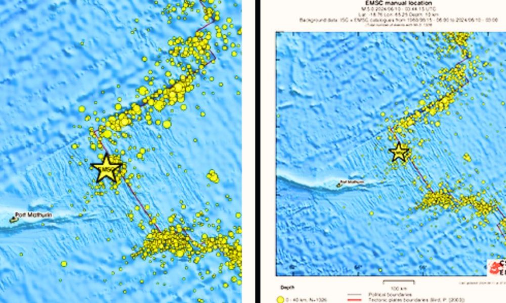 Rodrigues Hit by 5.0 Magnitude Earthquake, Recurring Events Expected