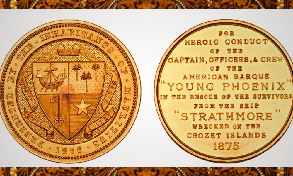Rare Mauritius Lifesaving Medal Sells for Rs1.2million in UK Auction