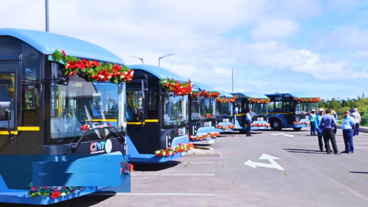 Mauritius Receives 10 New Electric Buses from India