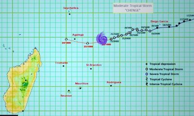 Severe Tropical Storm 'Chenge' Poses 'Potential Threat' to Agalega