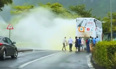 Double-Decker Bus Evacuated after Mechanical Failure Causes Smoke Scare