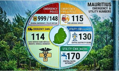 Authorities Provide 5 Essential Emergency Numbers As Heavy Storms Threaten Mauritius