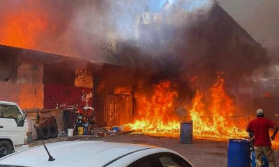 Panic in Plaine-Verte as Major Fire Ravages Local Depot for 2nd Time